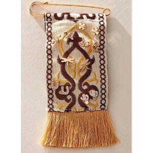 Free People Brooch and Stud Earring Set 6 Pairs Gold NWT